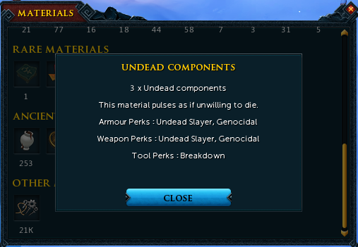 RuneScape 3 Undead Components Guide