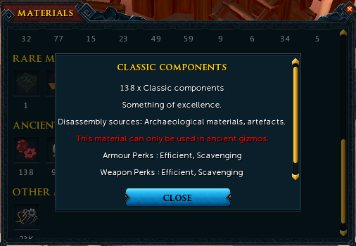 RuneScape 3 Classic Components Guide