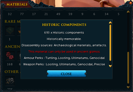 RuneScape 3 Historic Components Guide