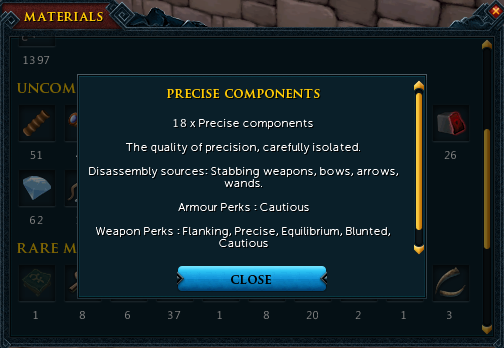 RuneScape 3 Precise Components Guide