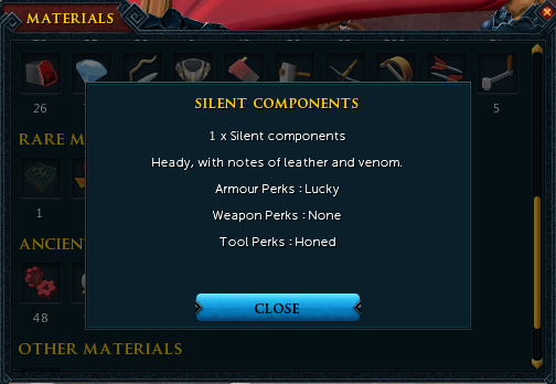 RuneScape 3 Silent Components Guide