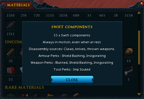 RuneScape 3 Swift Components Guide